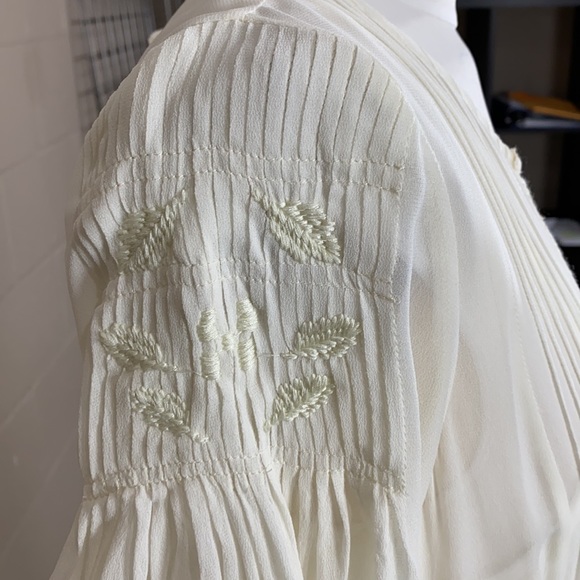 SUNDANCE: Ivory Embroidered Dress - Picture 8 of 8